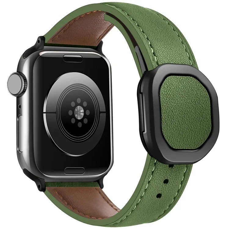 KALEBOL For Apple Watch 10 46mm / Ultra 2 / Ultra 49mm / 9 8 7 45mm / SE (2023) SE (2022) SE 6 5 4 44mm / 3 2 1 42mm Genuine Cow Leather Band
