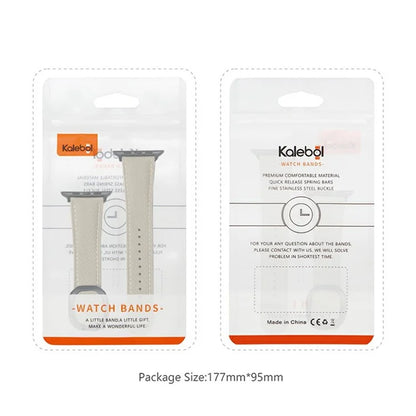 KALEBOL For Apple Watch Series 10 42mm / 9 8 7 41mm / SE (2023) SE (2022) SE 6 5 4 40mm / 3 2 1 38mm Genuine Cow Leather Band