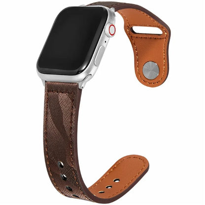 KALEBOL For Apple Watch 10 46mm / Ultra 2 / Ultra 49mm / 9 8 7 45mm / SE (2023) SE (2022) SE 6 5 4 44mm / 3 2 1 42mm Genuine Cow Leather Strap