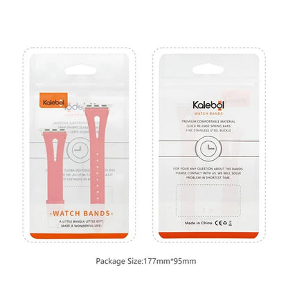 KALEBOL For Apple Watch Series 10 42mm / 9 8 7 41mm / SE (2023) SE (2022) SE 6 5 4 40mm / 3 2 1 38mm Water-Drop Genuine Cow Leather Strap