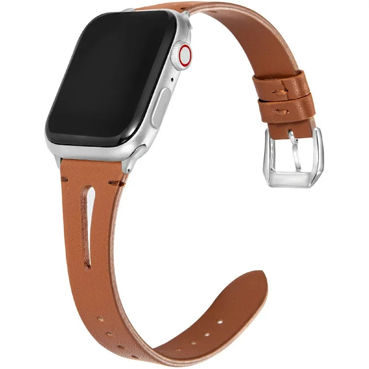 KALEBOL For Apple Watch 10 46mm / Ultra 2 / Ultra 49mm / 9 8 7 45mm / SE (2023) SE (2022) SE 6 5 4 44mm / 3 2 1 42mm Genuine Cow Leather Strap