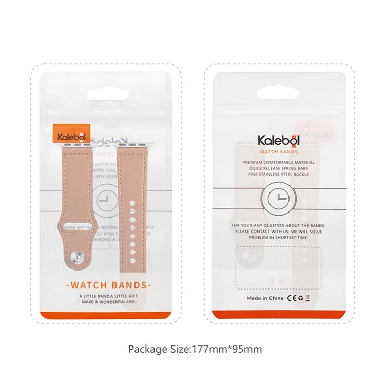 KALEBOL For Apple Watch Series 10 42mm / 9 8 7 41mm / SE (2023) SE (2022) SE 6 5 4 40mm / 3 2 1 38mm Watch Strap, Large Buckle