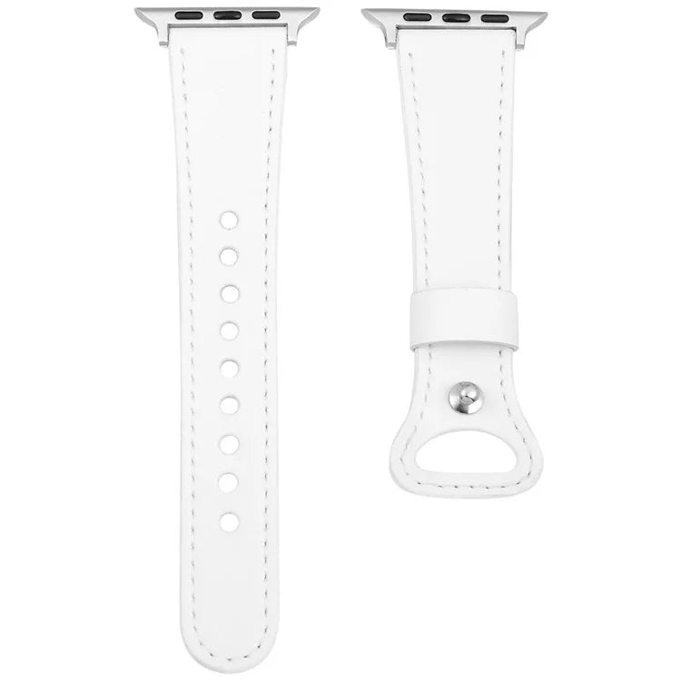 KALEBOL For Apple Watch Series 10 42mm / 9 8 7 41mm / SE (2023) SE (2022) SE 6 5 4 40mm / 3 2 1 38mm Genuine Cow Leather Watch Band