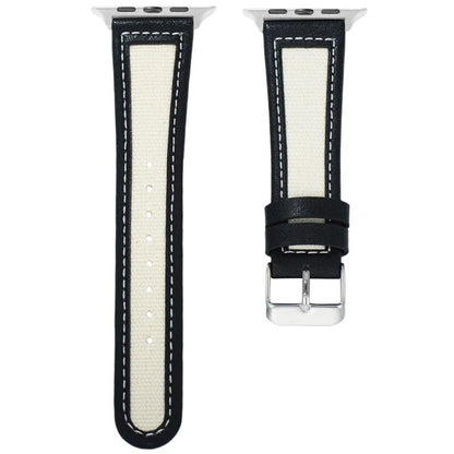 KALEBOL For Apple Watch Series 10 42mm / 9 8 7 41mm / SE (2023) SE (2022) SE 6 5 4 40mm / 3 2 1 38mm Genuine Cow Leather Strap