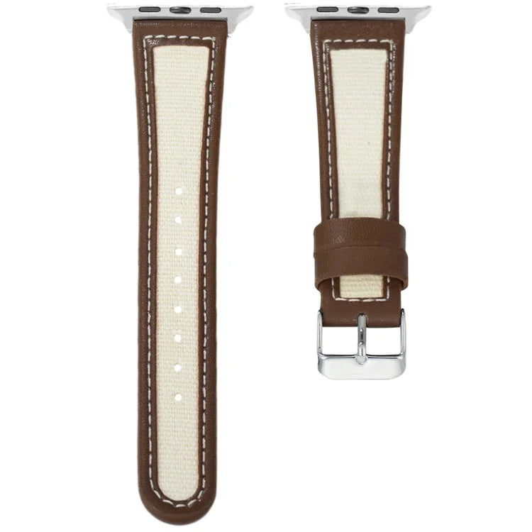 KALEBOL For Apple Watch Series 10 42mm / 9 8 7 41mm / SE (2023) SE (2022) SE 6 5 4 40mm / 3 2 1 38mm Genuine Cow Leather Strap