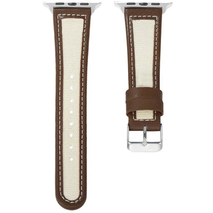 KALEBOL For Apple Watch Series 10 42mm / 9 8 7 41mm / SE (2023) SE (2022) SE 6 5 4 40mm / 3 2 1 38mm Genuine Cow Leather Strap
