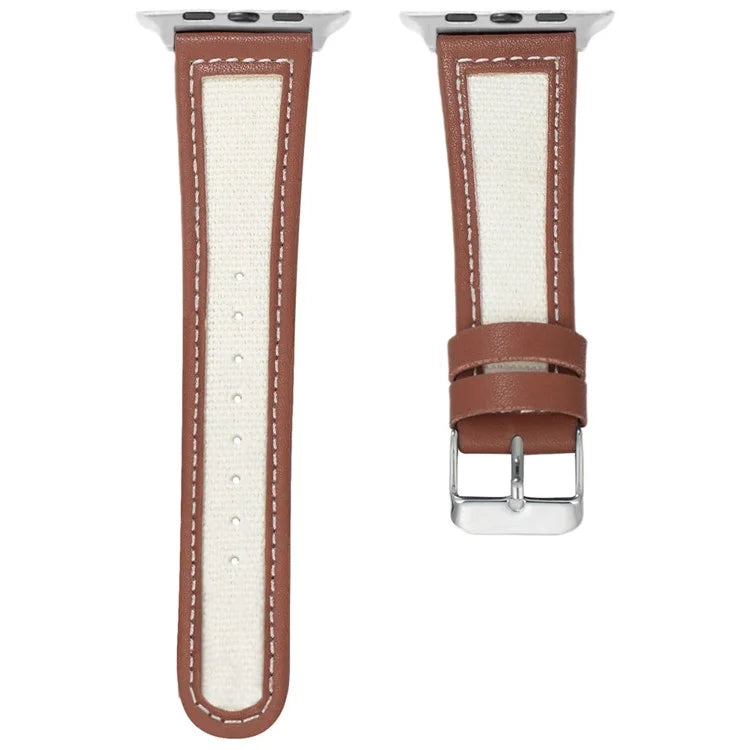 KALEBOL For Apple Watch Series 10 42mm / 9 8 7 41mm / SE (2023) SE (2022) SE 6 5 4 40mm / 3 2 1 38mm Genuine Cow Leather Strap