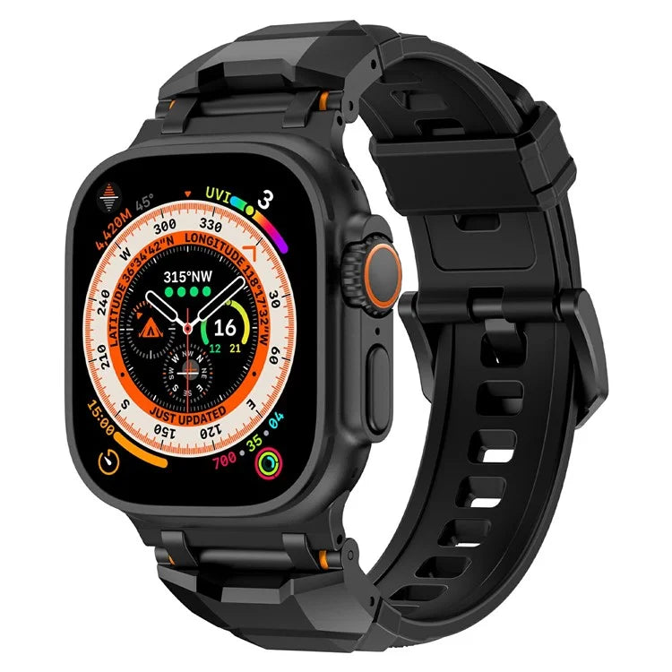 For Apple Watch 10 46mm / Ultra 2 / Ultra 49mm / 9 8 7 45mm / SE (2023) SE (2022) SE 6 5 4 44mm / 3 2 1 42mm Liquid Silicone Watch Band