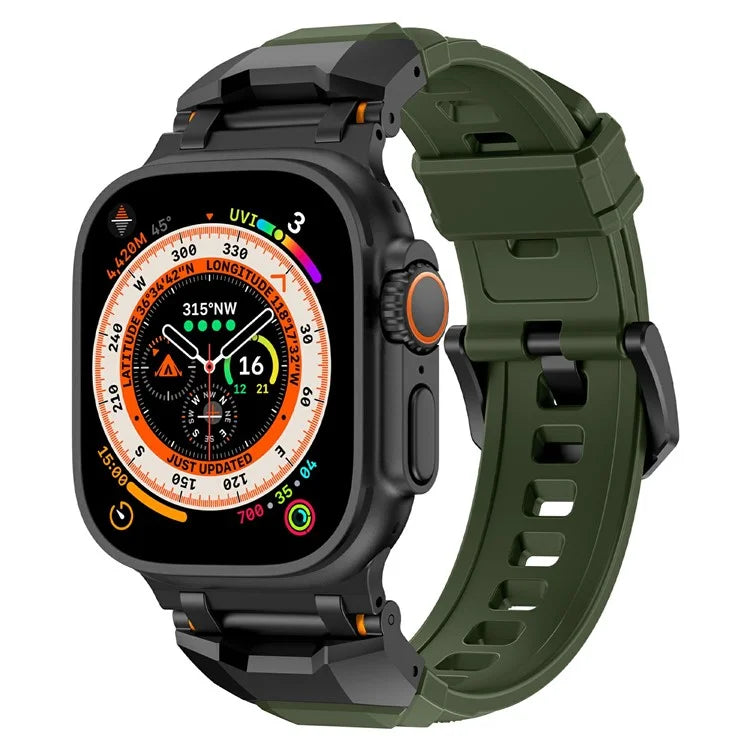 For Apple Watch 10 46mm / Ultra 2 / Ultra 49mm / 9 8 7 45mm / SE (2023) SE (2022) SE 6 5 4 44mm / 3 2 1 42mm Liquid Silicone Strap