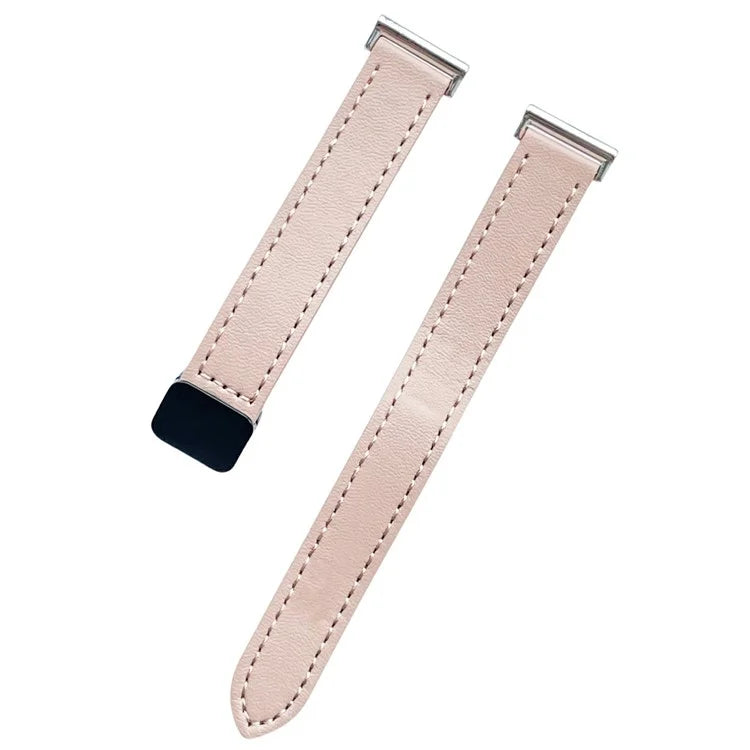 For Samsung Galaxy Watch3 45mm / Watch 46mm / Huawei Watch GT 4 46mm / Watch 4 22mm Magnetic Buckle Slim Microfiber Leather Watch Strap