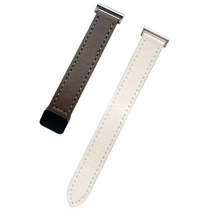 For Samsung Galaxy Watch3 45mm / Watch 46mm / Huawei Watch GT 4 46mm / Watch 4 22mm Magnetic Buckle Slim Microfiber Leather Watch Strap