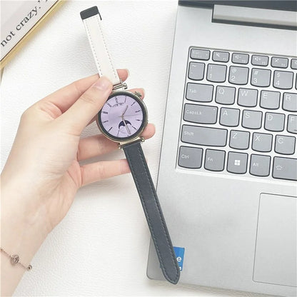 For Samsung Galaxy Watch3 45mm / Watch 46mm / Huawei Watch GT 4 46mm / Watch 4 22mm Magnetic Buckle Slim Microfiber Leather Watch Strap