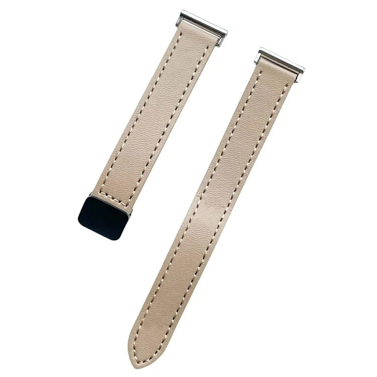 For Samsung Galaxy Watch3 45mm / Watch 46mm / Huawei Watch GT 4 46mm / Watch 4 22mm Magnetic Buckle Slim Microfiber Leather Watch Strap
