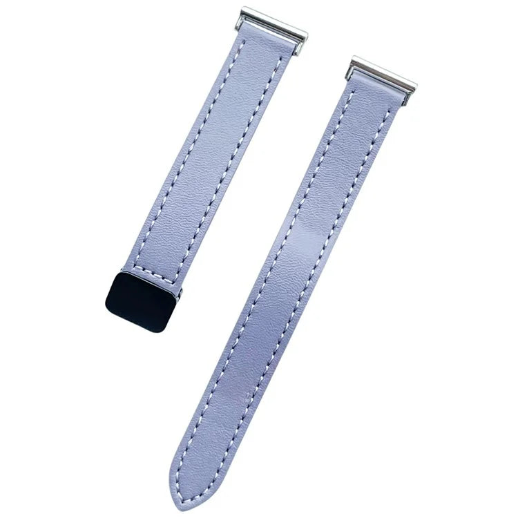 For Samsung Galaxy Watch7 / Watch FE / Watch6 / Watch 5 / Watch4 Universal 20mm Magnetic Buckle Slim Microfiber Leather Watch Strap