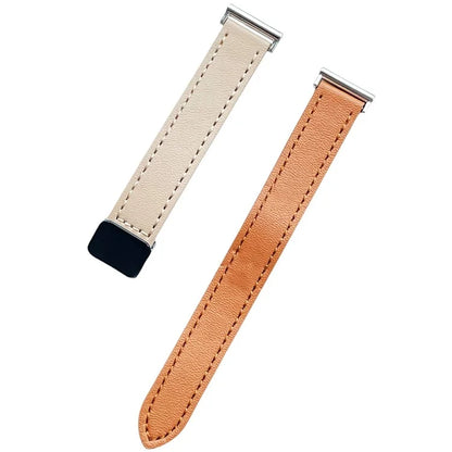 For Samsung Galaxy Watch7 / Watch FE / Watch6 / Watch 5 / Watch4 Universal 20mm Magnetic Buckle Slim Microfiber Leather Watch Strap