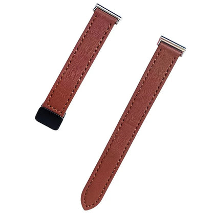 For Samsung Galaxy Watch7 / Watch FE / Watch6 / Watch 5 / Watch4 Universal 20mm Magnetic Buckle Slim Microfiber Leather Watch Strap