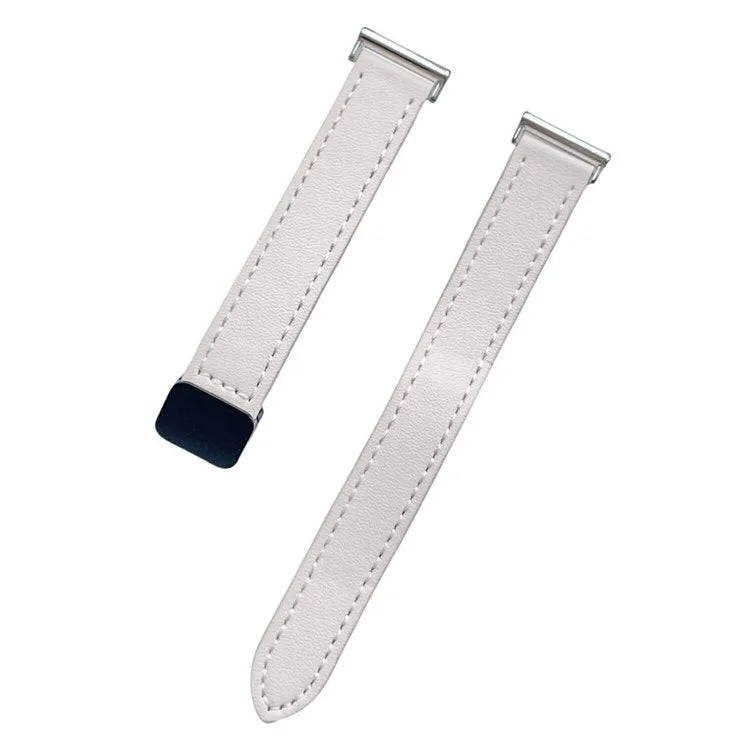 For Samsung Galaxy Watch7 / Watch FE / Watch6 / Watch 5 / Watch4 Universal 20mm Magnetic Buckle Slim Microfiber Leather Watch Strap