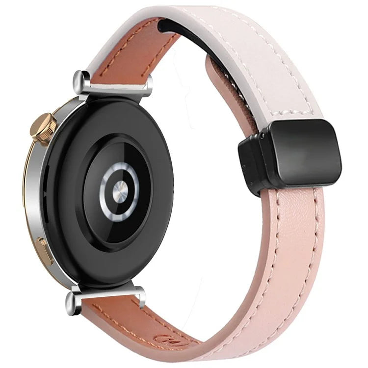 For Samsung Galaxy Watch7 / Watch FE / Watch6 / Watch 5 / Watch4 Universal 20mm Magnetic Buckle Slim Microfiber Leather Watch Strap
