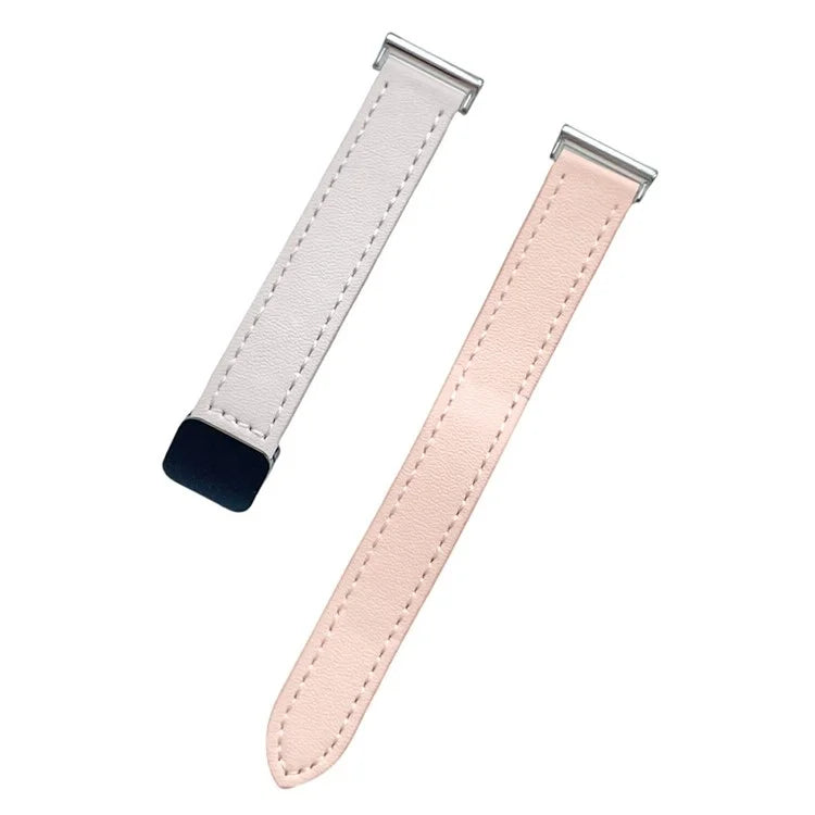 For Samsung Galaxy Watch7 / Watch FE / Watch6 / Watch 5 / Watch4 Universal 20mm Magnetic Buckle Slim Microfiber Leather Watch Strap