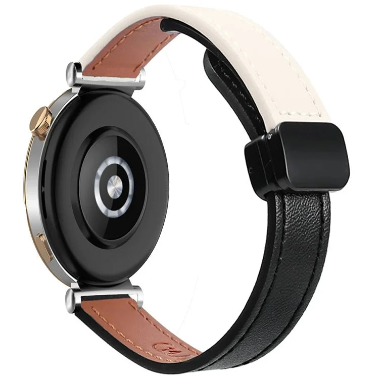 For Samsung Galaxy Watch7 / Watch FE / Watch6 / Watch 5 / Watch4 Universal 20mm Magnetic Buckle Slim Microfiber Leather Watch Strap