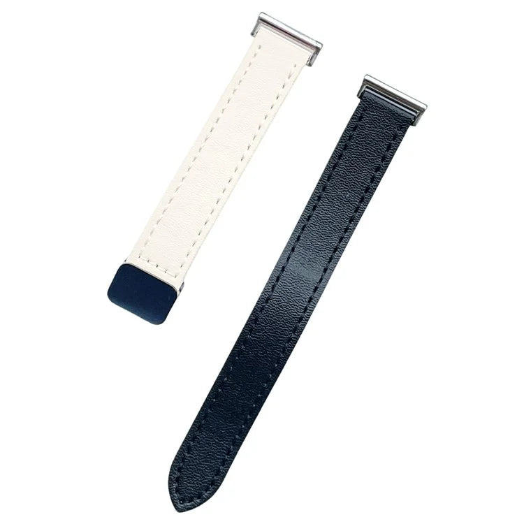 For Samsung Galaxy Watch7 / Watch FE / Watch6 / Watch 5 / Watch4 Universal 20mm Magnetic Buckle Slim Microfiber Leather Watch Strap
