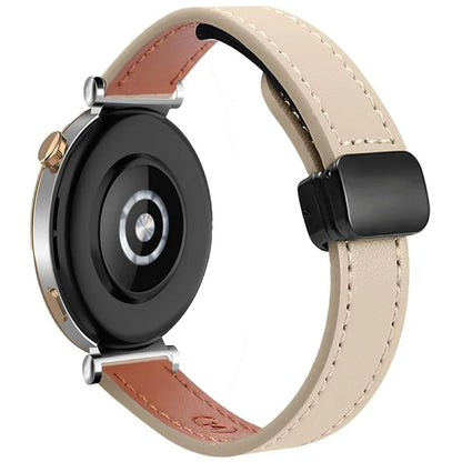 For Samsung Galaxy Watch7 / Watch FE / Watch6 / Watch 5 / Watch4 Universal 20mm Magnetic Buckle Slim Microfiber Leather Watch Strap