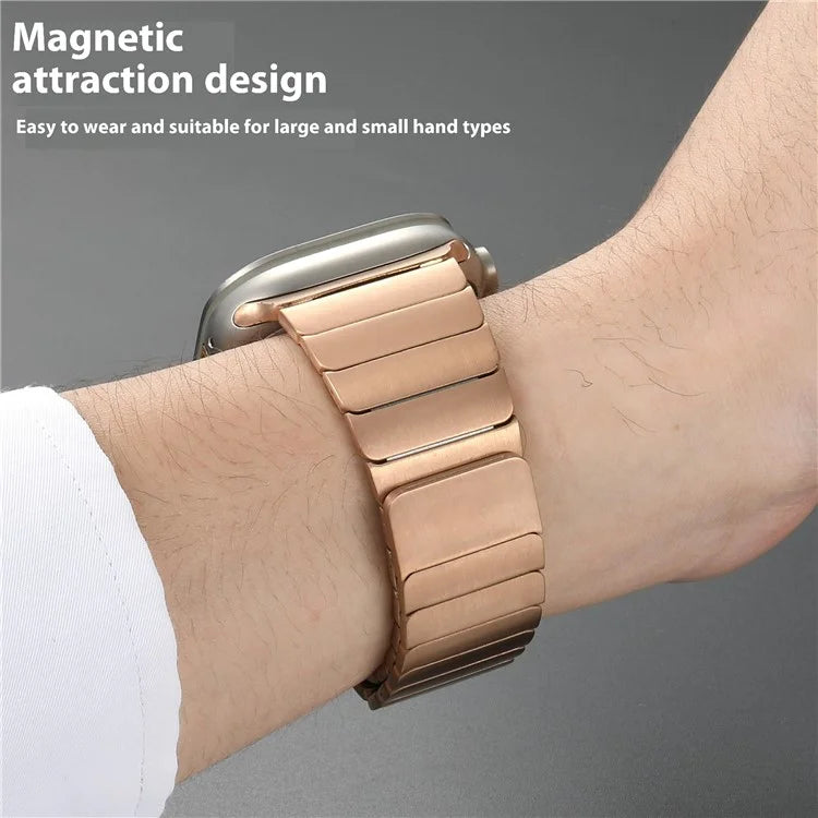 For Apple Watch Series 10 42mm / 9 8 7 41mm / SE (2023) SE (2022) SE 6 5 4 40mm / 3 2 1 38mm Magnetic Metal Watch Strap