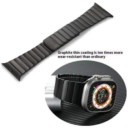 For Apple Watch 10 46mm / Ultra 2 / Ultra 49mm / 9 8 7 45mm / SE (2023) SE (2022) SE 6 5 4 44mm / 3 2 1 42mm Magnetic Metal Watch Strap
