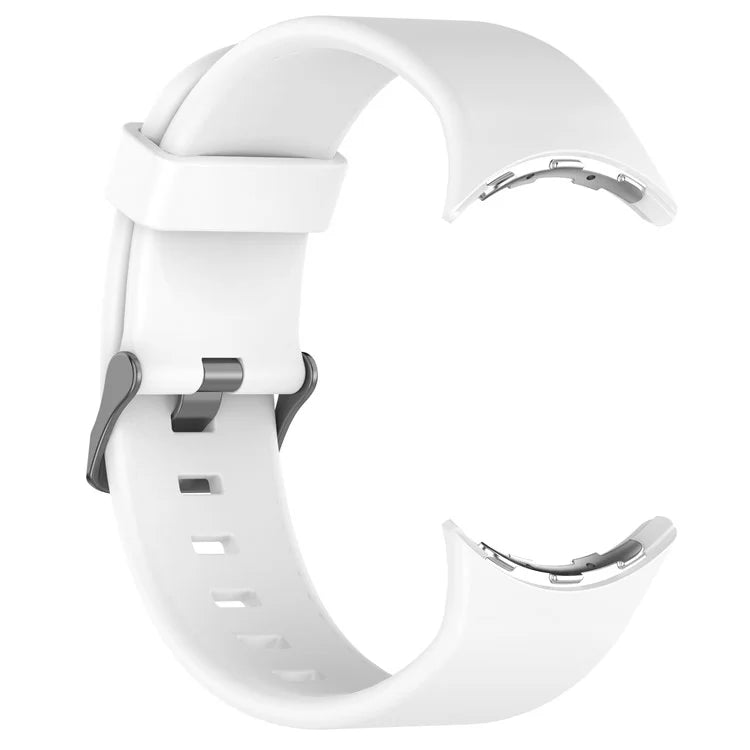 For Google Pixel Watch 3 45mm Silicone Watch Band Replacement Strap with Metal Connector