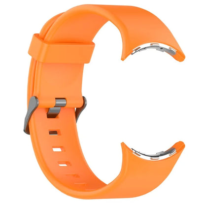 For Google Pixel Watch 3 45mm Silicone Watch Band Replacement Strap with Metal Connector