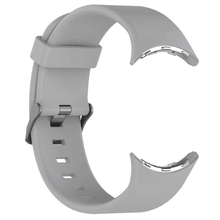 For Google Pixel Watch 3 45mm Silicone Watch Band Replacement Strap with Metal Connector