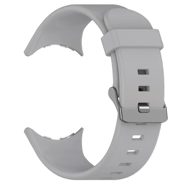For Google Pixel Watch 3 45mm Silicone Watch Band Replacement Strap with Metal Connector