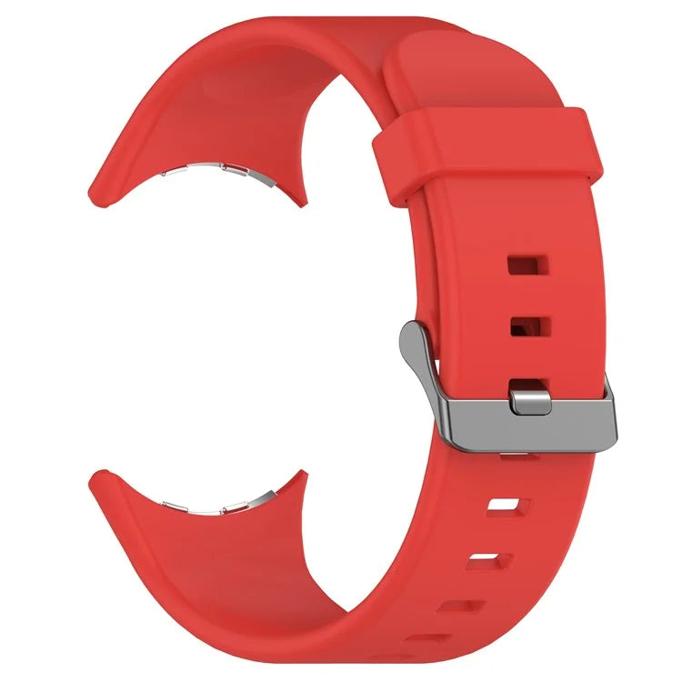 For Google Pixel Watch 3 45mm Silicone Watch Band Replacement Strap with Metal Connector