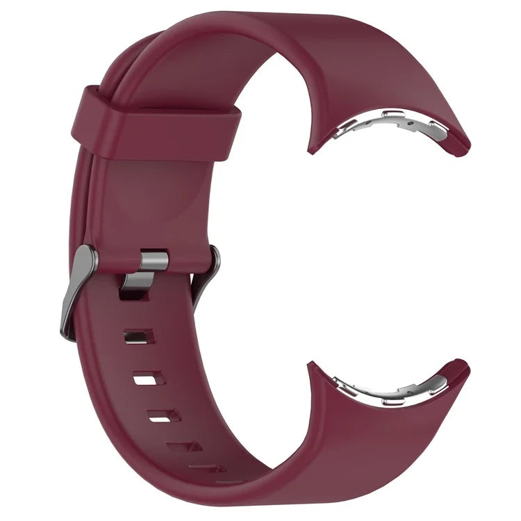 For Google Pixel Watch 3 45mm Silicone Watch Band Replacement Strap with Metal Connector