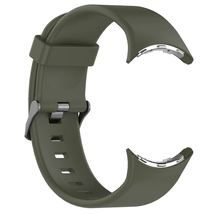 For Google Pixel Watch 3 45mm Silicone Watch Band Replacement Strap with Metal Connector