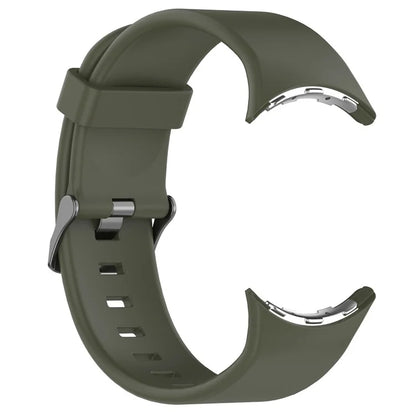 For Google Pixel Watch 3 45mm Silicone Watch Band Replacement Strap with Metal Connector