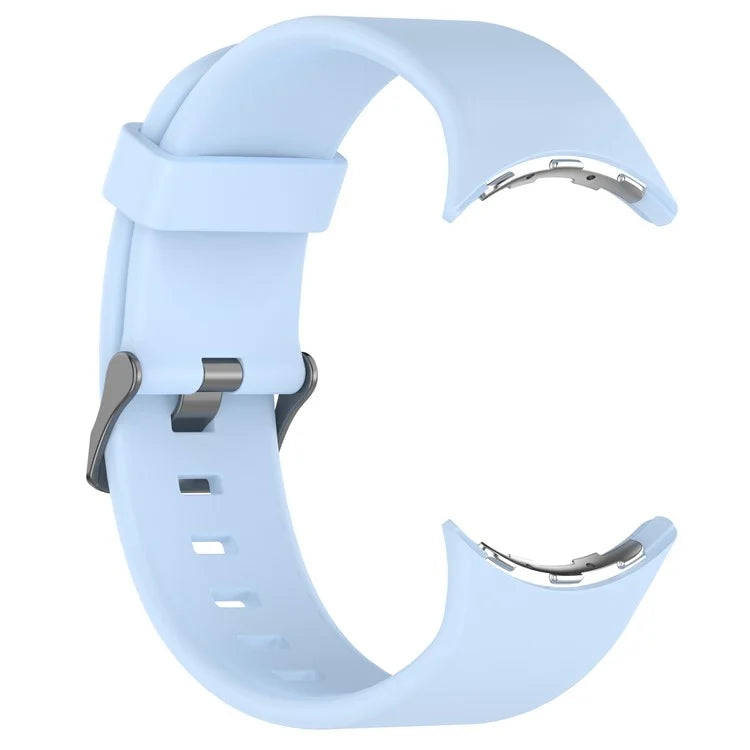 For Google Pixel Watch 3 45mm Silicone Watch Band Replacement Strap with Metal Connector