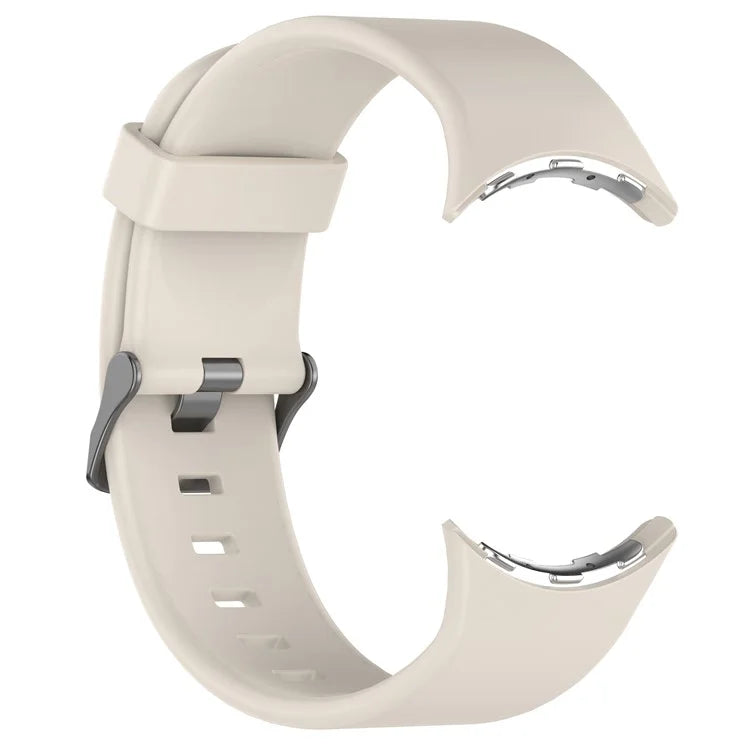 For Google Pixel Watch 3 45mm Silicone Watch Band Replacement Strap with Metal Connector