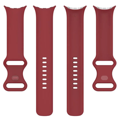 For Google Pixel Watch 3 45mm Replacement Strap 8 Shape Silicone Watch Band with Color Buckle, Size S