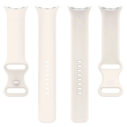 For Google Pixel Watch 3 45mm Replacement Strap 8 Shape Silicone Watch Band with Color Buckle, Size L