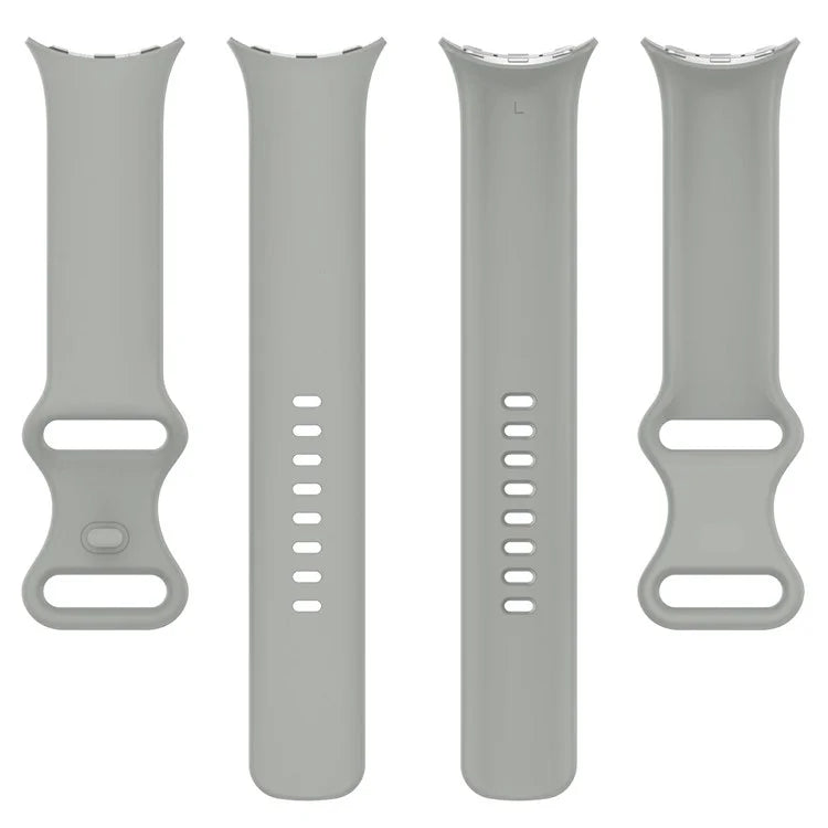 For Google Pixel Watch 3 45mm Replacement Strap 8 Shape Silicone Watch Band with Color Buckle, Size L