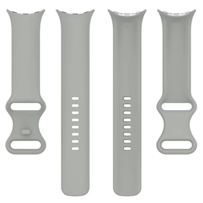 For Google Pixel Watch 3 45mm Replacement Strap 8 Shape Silicone Watch Band with Color Buckle, Size L