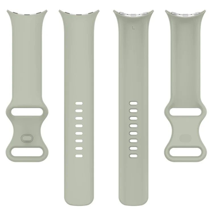 For Google Pixel Watch 3 45mm Replacement Strap 8 Shape Silicone Watch Band with Color Buckle, Size L