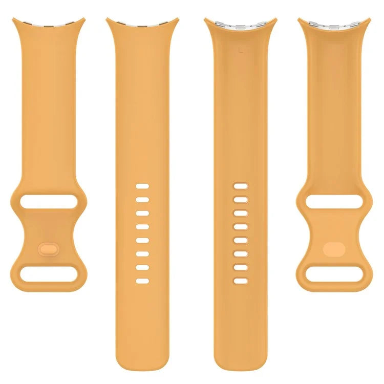 For Google Pixel Watch 3 45mm Replacement Strap 8 Shape Silicone Watch Band with Color Buckle, Size L
