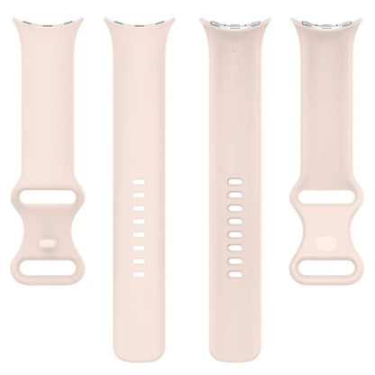 For Google Pixel Watch 3 45mm Replacement Strap 8 Shape Silicone Watch Band with Color Buckle, Size L