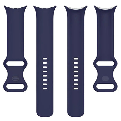For Google Pixel Watch 3 45mm Replacement Strap 8 Shape Silicone Watch Band with Color Buckle, Size L
