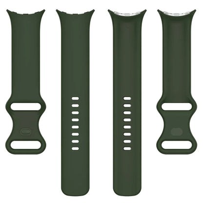 For Google Pixel Watch 3 45mm Replacement Strap 8 Shape Silicone Watch Band with Color Buckle, Size L