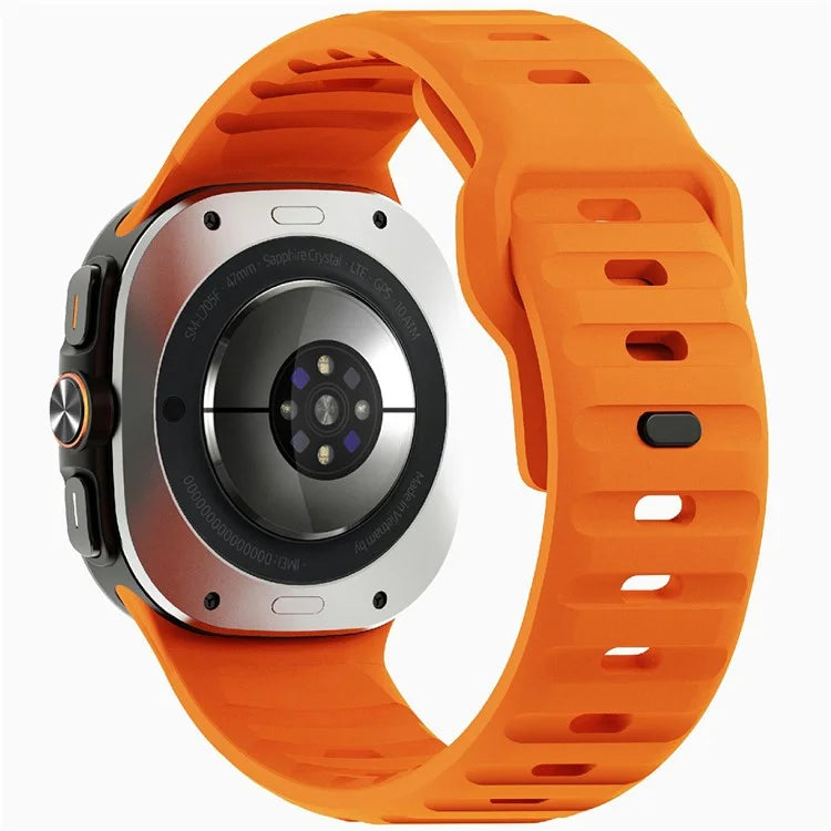 For Samsung Galaxy Watch Ultra 47mm Silicone Watch Band Breathable Sport  Watch Strap