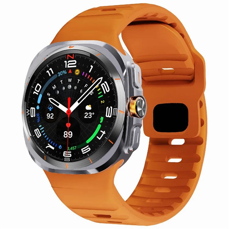 For Samsung Galaxy Watch Ultra 47mm Silicone Watch Band Breathable Sport  Watch Strap