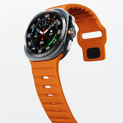 For Samsung Galaxy Watch Ultra 47mm Silicone Watch Band Breathable Sport  Watch Strap